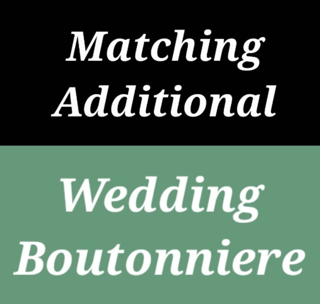 Additional Boutonniere